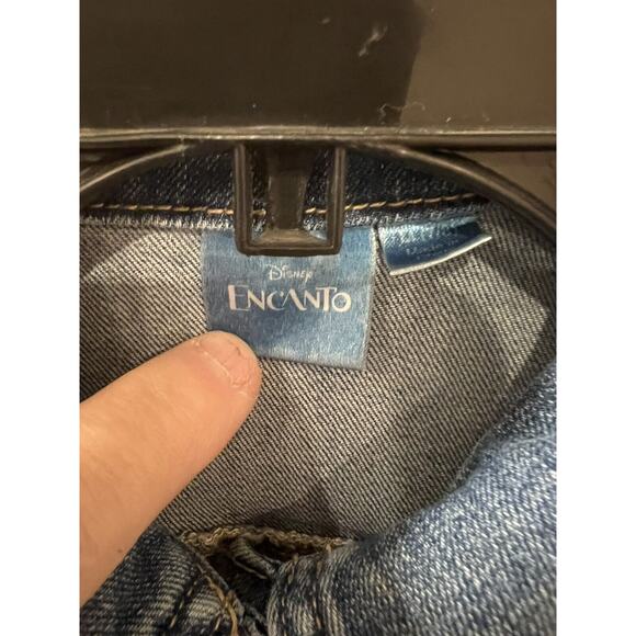 Disney Encanto Decorate Kids Denim Jacket Size M 7/8 - Picture 4 of 6